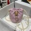 샤넬 CHANEL 2021 SS 퀄팅 CC로고 진주스트랩 미니 핑크 드로스트링백 AS2529 커스텀급