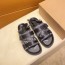 루이비통 LOUIS VUITTON 2021 SS 모노그램 블랙 버클 남성 샌들 커스텀급