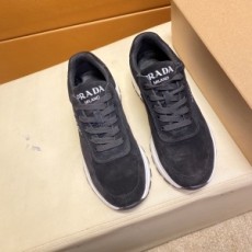 프라다 PRADA 2021 SS 스웨이드 로고 남성 슈즈 커스텀급