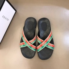 구찌 GUCCI 2021 SS GG로고 삼선 남성 슬리퍼 커스텀급