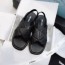 프라다 PRADA 2021 SS 금속로고 퀄팅 여성 샌들 커스텀급