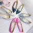 지미추 JIMMY CHOO 2021 SS 큐빅장식 여성 플랫슈즈 커스텀급