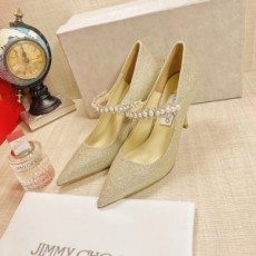 지미추 JIMMY CHOO 2021 SS 펄 진주장식 여성 구두 커스텀급