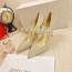 지미추 JIMMY CHOO 2021 SS 펄 진주장식 여성 구두 커스텀급