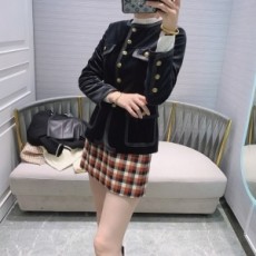 샤넬 CHANEL 2021 SS 벨벳 포켓 여성 자켓 커스텀급