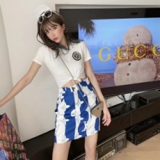 루이비통 LOUIS VUITTON 2021 SS 모노그램 스트라이프 여성 스커트 커스텀급