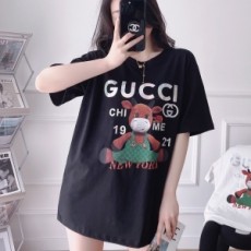 구찌 GUCCI 2021 SS 멀티 로고 캐릭터 남여공용 반팔티 커스텀급