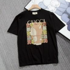 구찌 GUCCI 2021 SS 도라이몽 플라워 패치 남여공용 반팔티 커스텀급
