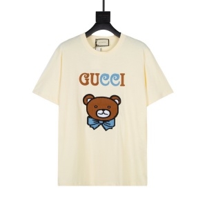구찌 GUCCI 2021 SS 곰돌이 자수 캐릭터 남여공용 반팔티 커스텀급