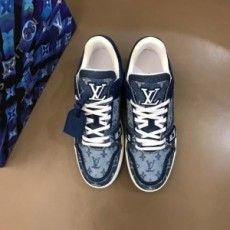 루이비통 LOUIS VUITTON 2021 SS 모노그램 데님 투톤 남성용 슈즈 커스텀급