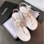 샤넬 CHANEL 2021 SS CC로고 퀄팅 체인 여성 쪼리 샌들 화이트 커스텀급