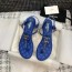 샤넬 CHANEL 2021 SS CC로고 퀄팅 체인 여성 쪼리 샌들 블루 커스텀급