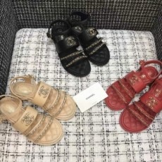 샤넬 CHANEL 2021 SS CC로고 퀄팅 체인 여성 샌들 커스텀급