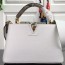 루이비통 LOUIS VUITTON 2021 SS 카퓌신 뱀피 투톤 토트백 화이트 PM M42259 커스텀급