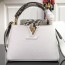 루이비통 LOUIS VUITTON 2021 SS 카퓌신 뱀피 투톤 토트백 화이트 BB M94519 커스텀급