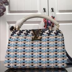 루이비통 LOUIS VUITTON 2021 SS 카퓌신 꼬임가죽 토트백 민트 PM M42259 커스텀급