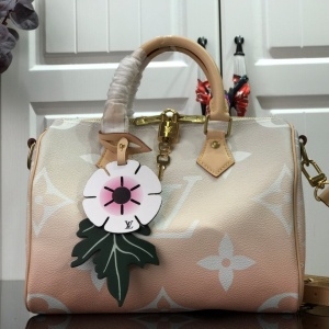 루이비통 LOUIS VUITTON 2021 SS 자이언트 스피디 반둘리에 토트백 오렌지 M45724 커스텀급