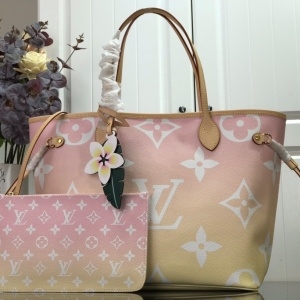 루이비통 LOUIS VUITTON 2021 SS 자이언트 네버풀 숄더백 핑크 M45680 커스텀급