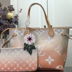 루이비통 LOUIS VUITTON 2021 SS 자이언트 네버풀 숄더백 오렌지 M45680 커스텀급