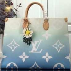 루이비통 LOUIS VUITTON 2021 SS 그라데이션 온더고 토트백 GM 블루 M57640 커스텀급