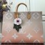 루이비통 LOUIS VUITTON 2021 SS 그라데이션 온더고 토트백 GM 핑크 M57640 커스텀급