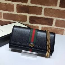 구찌 GUCCI 2021 SS GG 오피디아 체인 월릿 숄더백 블랙 546592 커스텀급