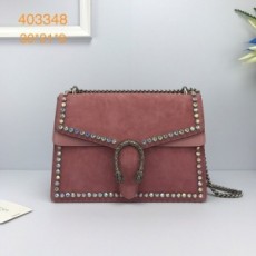 구찌 GUCCI 2021 SS GG 디오니소스 미듐 숄더백 스웨이드 큐빅 핑크 403348 커스텀급