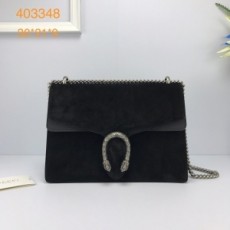 구찌 GUCCI 2021 SS GG 디오니소스 미듐 숄더백 스웨이드 블랙 403348 커스텀급