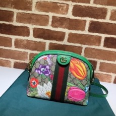 구찌 GUCCI 2021 SS GG 오피디아 스몰 크로스백 플라워 그린 499621 커스텀급