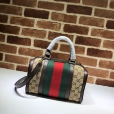 구찌 GUCCI 2021 SS GG 쟈가드 삼선 보스턴백 올블랙 269876 커스텀급