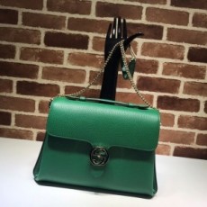 구찌 GUCCI 2021 SS GG 인터로킹 탑 핸들 미듐 숄더백 그린 510306 커스텀급