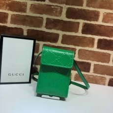 구찌 GUCCI 2021 SS GG 앰보싱 시그니처 미니 숄더백 그린 625571 커스텀급