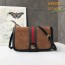 구찌 GUCCI 2021 SS GG 수프림 웹 스프라이프 메신저백 스웨이드 548304 커스텀급