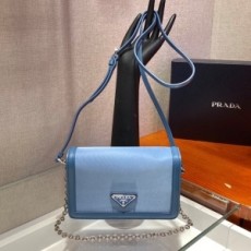 프라다 PRADA 2021 SS 투톤 삼각로고 미니 체인백 1BP019 커스텀급