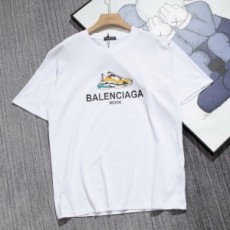발렌시아가 BALENCIAGA 2021 SS 트리플 캐릭터 로고 남여공용 반팔티 커스텀급