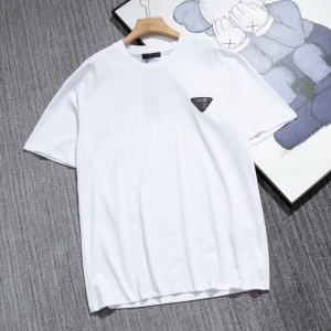 프라다 PRADA 2021 SS 캐릭터 삼각 패치 로고 남여공용 반팔티 커스텀급