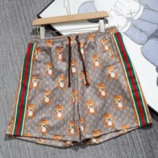 구찌 GUCCI 2021 SS 곰돌이 쟈가드 프린트 남여공용 반팔 셔츠 반바지 세트 커스텀급