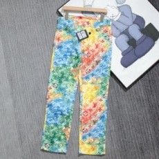 루이비통 LOUIS VUITTON 2021 SS 캐릭터 로고 프린트 남여공용 바지 커스텀급