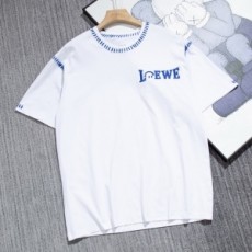 로에베 LOEWE 2021 SS 캐릭터 로고 자수 스티치 남성 반팔티 커스텀급