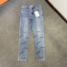 셀린느 CELINE 2021 SS 캐릭터 로고 자수 여성 청바지 커스텀급