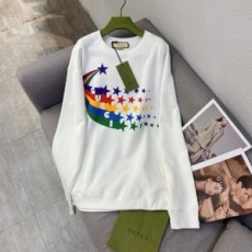 구찌 GUCCI 2021 SS 캐릭터 스타 프린트 화이트 여성 긴팔티 커스텀급