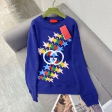 구찌 GUCCI 2021 SS 캐릭터 스타 프린트 블루 여성 긴팔티 커스텀급