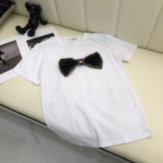 샤넬 CHANEL 2021 SS 라운드넥 리본장식 여성 반팔티 커스텀급