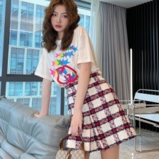 구찌 GUCCI 2021 SS 스타 캐릭터 라운드넥 여성 반팔티 커스텀급
