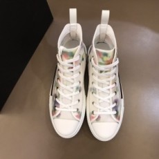 디올 DIOR 2021 SS 플라워 투톤 하이탑 화이트 커플 슈즈 커스텀급
