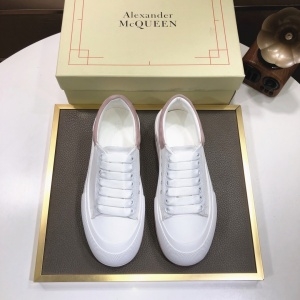 알렉산더 맥퀸 ALEXANDER MCQUEEN 2021 SS 화이트 투톤 핑크텝 커플 슈즈 커스텀급
