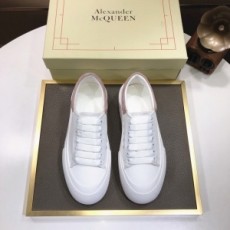 알렉산더 맥퀸 ALEXANDER MCQUEEN 2021 SS 화이트 투톤 핑크텝 커플 슈즈 커스텀급