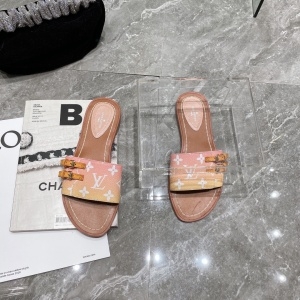 루이비통 LOUIS VUITTON 2021 SS 모노그램 여성 벨트버클 슬리퍼 커스텀급