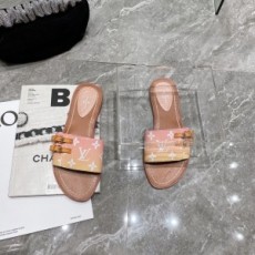 루이비통 LOUIS VUITTON 2021 SS 모노그램 여성 벨트버클 슬리퍼 커스텀급