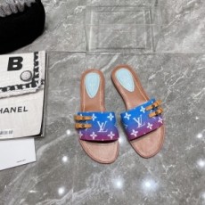 루이비통 LOUIS VUITTON 2021 SS 모노그램 여성 벨트버클 슬리퍼 커스텀급